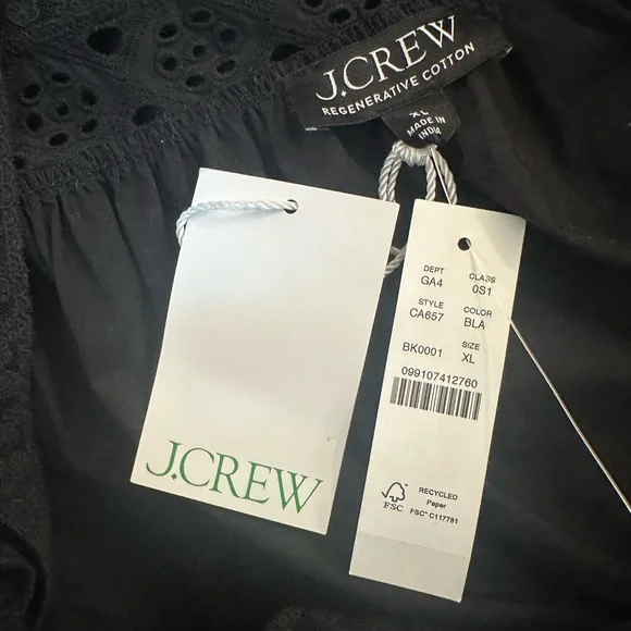 J. Crew Athena Maxi Dress CA657 Black NWT XL - Picture 11 of 12